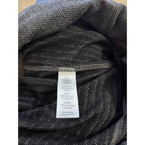 Athleta Leggings Medium M Womens Houndstooth Tight Gray And Black - Picture 6 of 6